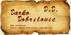 Darko Dobrilović vizit kartica